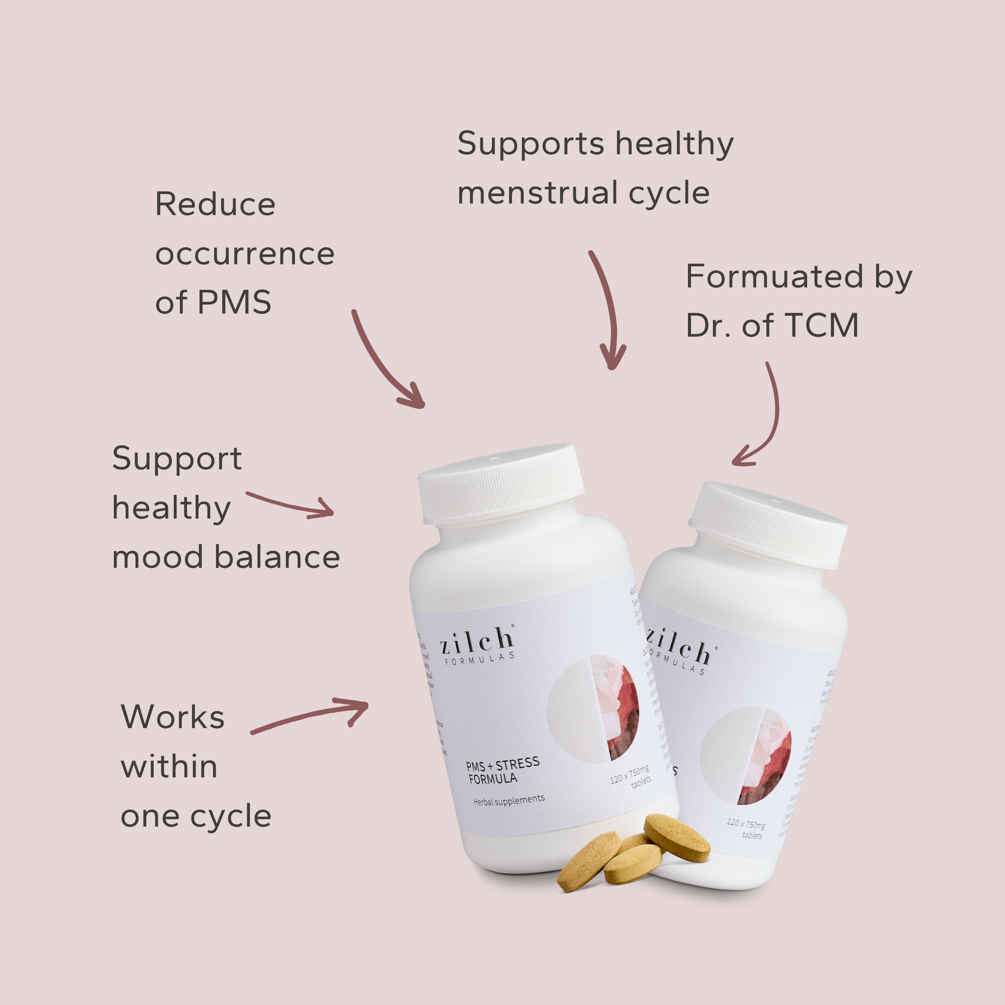 Zilch PMS + Stress Formula