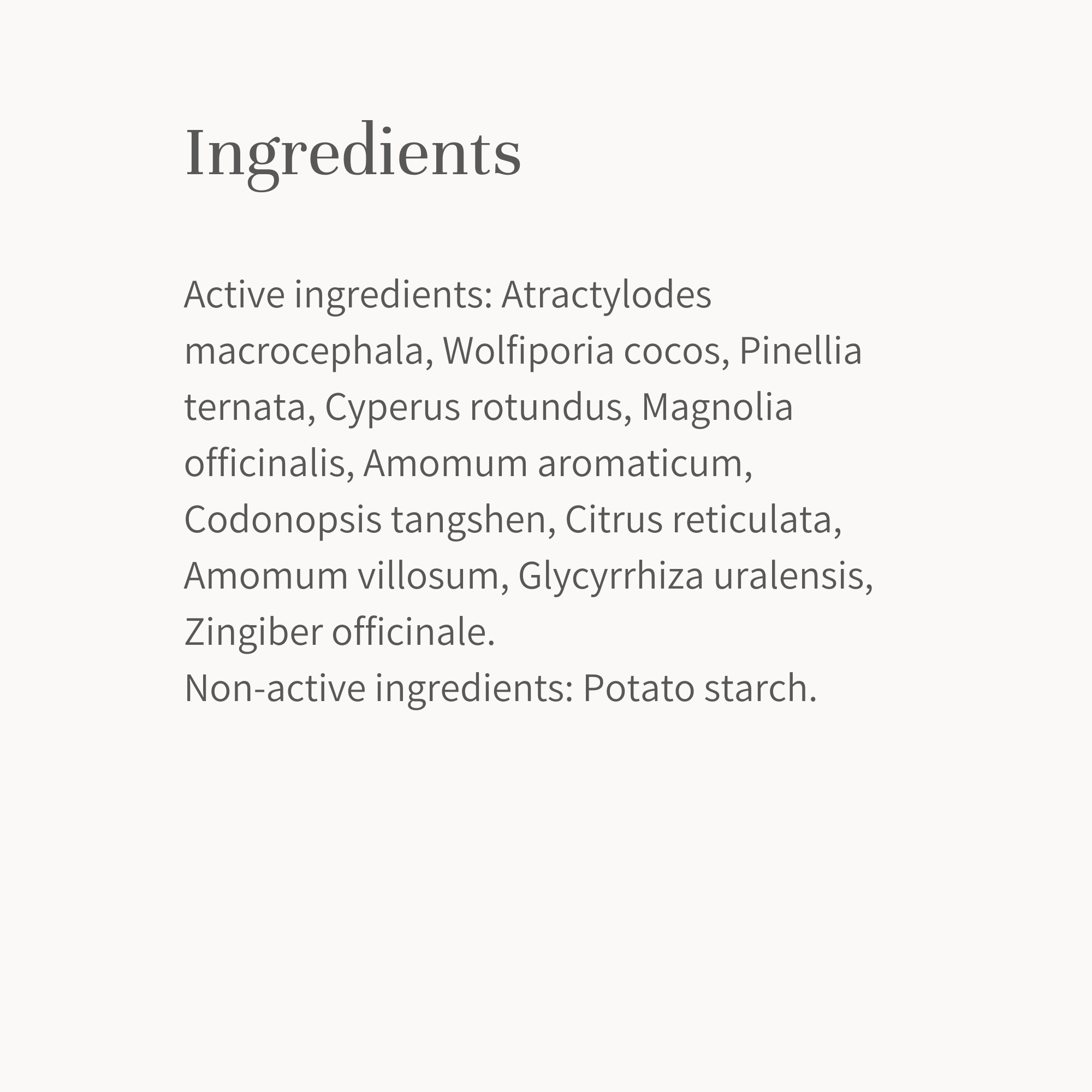 Digestion + Bloat Formula