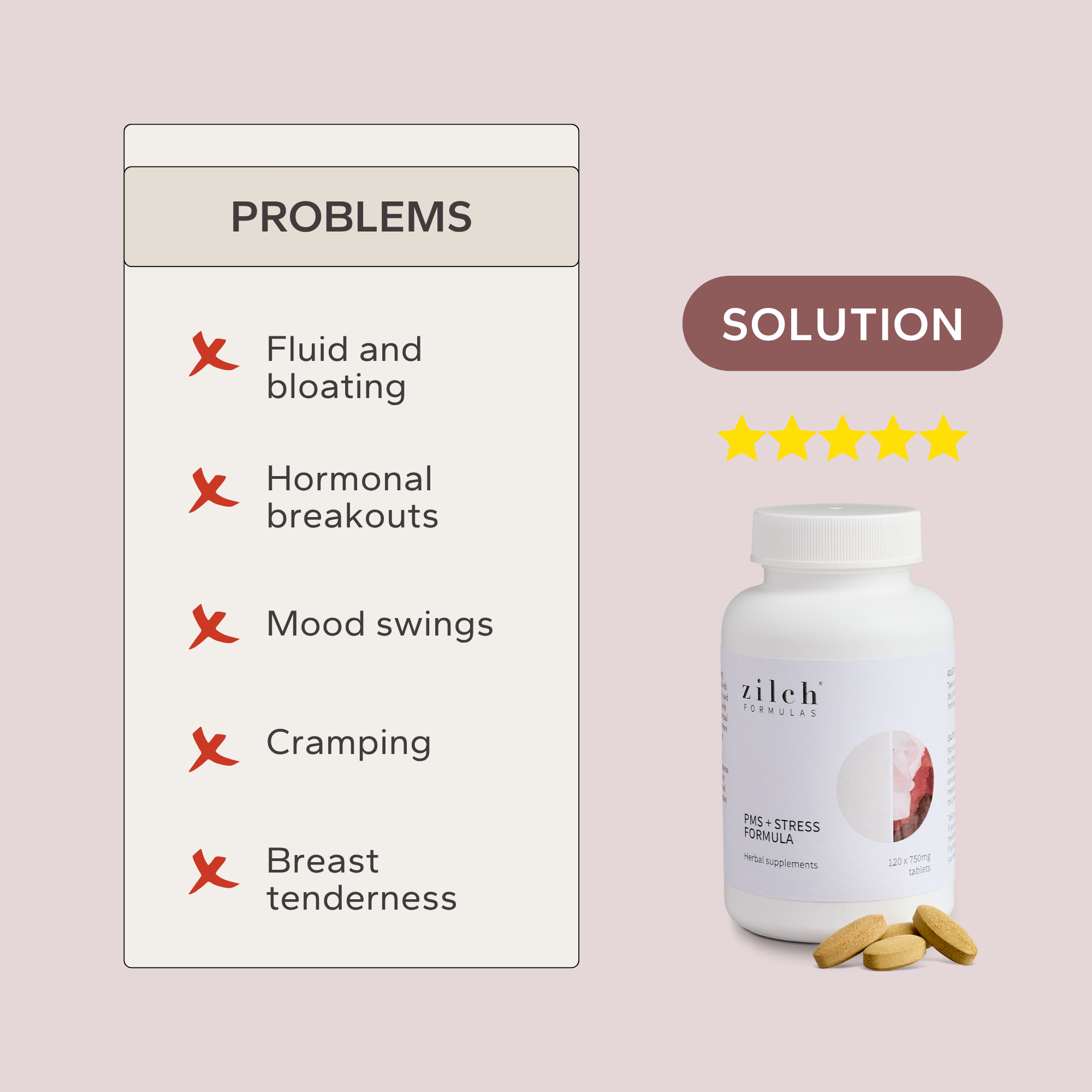 Zilch PMS + Stress Formula