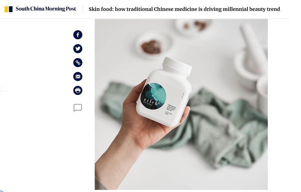 Article Snippet of South China Morning Post featuring Zilch Acne Formula